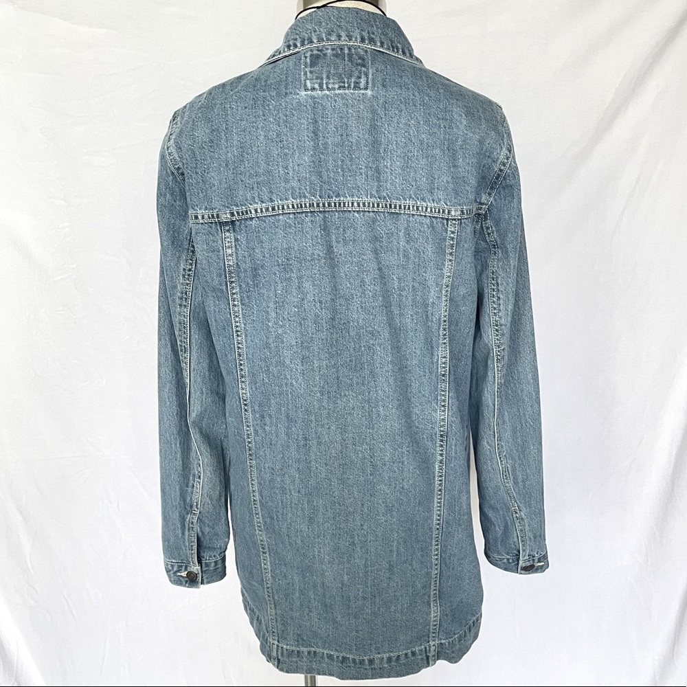 Large med length denim jacket from forever